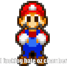 Oz Chamber Pixel Sticker - Oz Chamber Pixel Mario Stickers