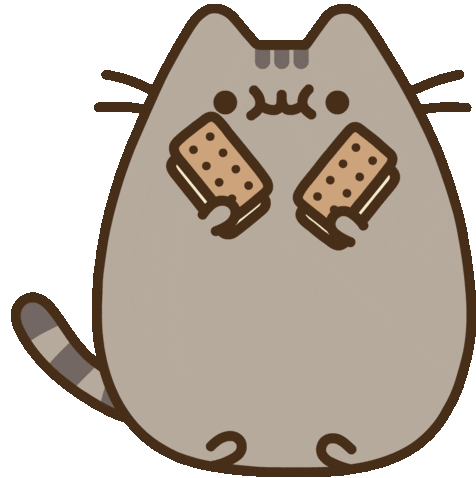 Ice Cream Cat Sticker - Ice Cream Cat Cute Stickers