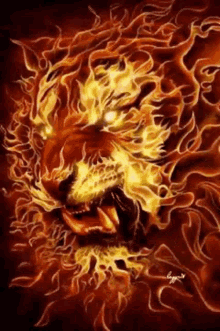 Lion Flame GIF