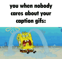 Spongebob Spongebob Crying GIF - Spongebob Spongebob Crying Nobody Cares GIFs