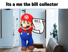 Mario The Bill Collector GIF - Mario The Bill Collector GIFs