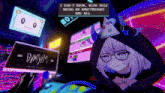 a cartoon of a girl with glasses and a hood says i don 't know with this being an anniversary
