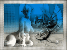 a picture of a woman and a dragon with the words bonne journee