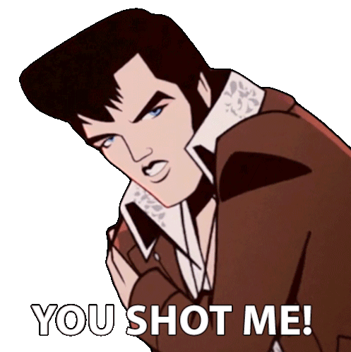 You Shot Me Agent Elvis Presley Sticker - You Shot Me Agent Elvis Presley Matthew Mcconaughey Stickers