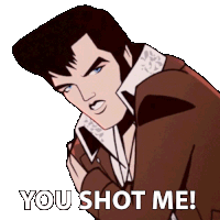 You Shot Me Agent Elvis Presley Sticker - You Shot Me Agent Elvis Presley Matthew Mcconaughey Stickers