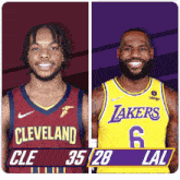 Cleveland Cavaliers (35) Vs. Los Angeles Lakers (28) First-second Period Break GIF - Nba Basketball Nba 2021 GIFs