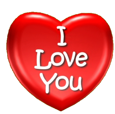 I Love You Love Heart Sticker - I Love You Love Heart Luv U Stickers