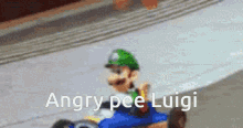Luigi Scared Pee GIF - Luigi Scared Pee Pee GIFs