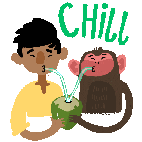 Chill Chilling Sticker - Chill Chilling Chillin Stickers
