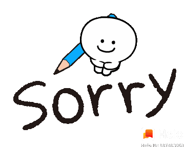 Sorry Sticker - Sorry Stickers