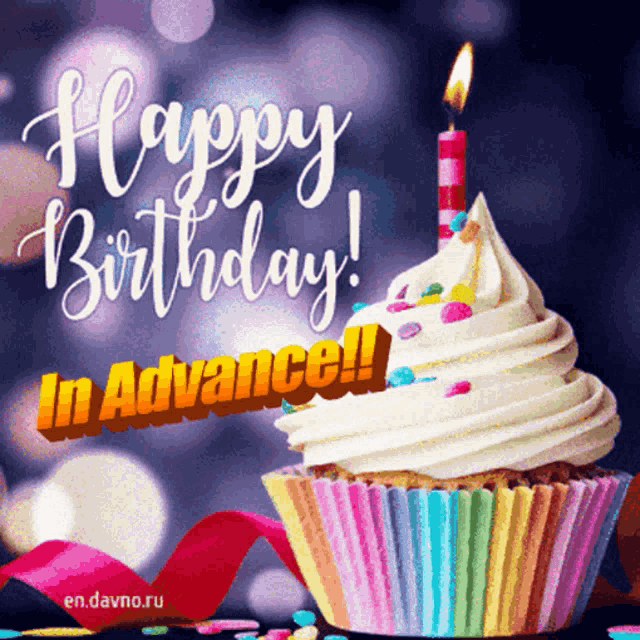 Happy Birthday Advance Happy Birthday GIF - Happy Birthday Advance Happy Birthday Candle - Discover & Share GIFs