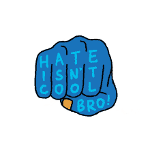 hate isnt cool bro bro fist fist bump not cool