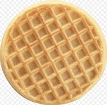 a waffle with a checkered pattern on it