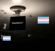 the word esoteric that is on a black square