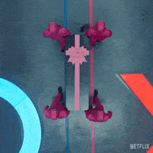 a netflix logo can be seen on the bottom of a video