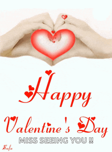 Happyvalentinesday Hands GIF - Happyvalentinesday Hands Heart GIFs