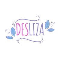 the word desliza is surrounded by leaves and swirls