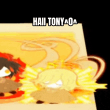 haii tonyaoa is written above a cartoon character
