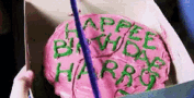 Harry Potter Birthday Happee Birthdae GIF - Harry Potter Birthday Happee Birthdae Hagrid GIFs