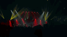 a person playing a guitar with a red background