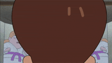 a cartoon character looking at herself in the mirror