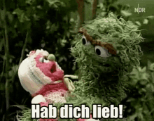 Hab Dich Lieb Sesamstrasse GIF - Hab Dich Lieb Sesamstrasse Küssen GIFs
