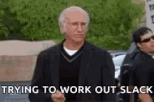 Larry David Trying To Work Out Slack GIF - Larry David Trying To Work Out Slack Worried GIFs