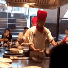 teppanyaki chef tricks japanese food hibachi