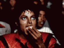 Michael Jackson Eating Popcorn GIF - Michael Jackson Eating Popcorn Nom GIFs