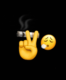 Emoji Smoking GIF