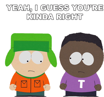 Yeah I Guess Youre Kinda Right Kyle Broflovski Sticker - Yeah I Guess Youre Kinda Right Kyle Broflovski Tolkien Black Stickers