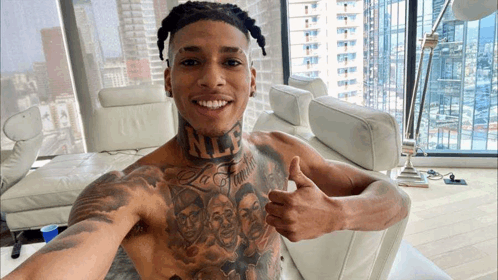 NLE Choppa Breaks Down His Tattoos  GQ  YouTube