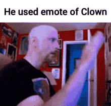 emote of clown mitrean clown he said emote of clown bas men