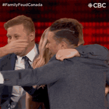 Group Hug Mcgeough Family GIF - Group Hug Mcgeough Family Family Feud Canada GIFs