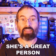 Shes A Great Person Beau Carnes GIF - Shes A Great Person Beau Carnes Freecodecamporg GIFs