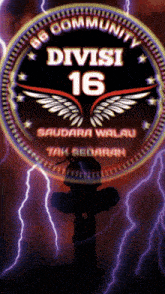 a sign that says bb community divisi 16
