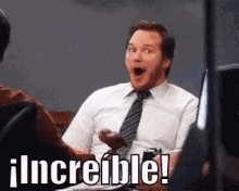 Chris Pratt Tiene La Boca Abierta Porque Algo Es Increíble GIF - Genial Positivo Boca Abierta GIFs