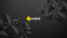 a logo for ordrio technologies pvt. ltd. on a black background