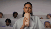 Sipping My Drink Drea GIF - Sipping My Drink Drea Camila Mendes GIFs