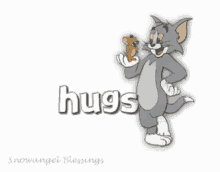 Hugs Tom And Jerry GIF - Hugs Tom And Jerry Hugging GIFs