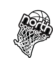 North Basket Basketball Sticker