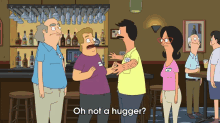 When A Stranger Tries To Touch GIF - Bobsburgers Hug Stranger GIFs