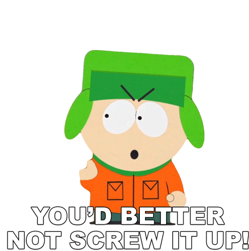 Youd Better Not Screw It Up Kyle Broflovski Sticker - Youd Better Not Screw It Up Kyle Broflovski South Park Stickers