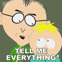 Tell Me Everything Mr Mackey GIF - Tell Me Everything Mr Mackey Butters Stotch GIFs
