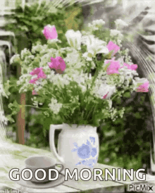 Good Morning Flower GIF - Good Morning Flower Vase GIFs