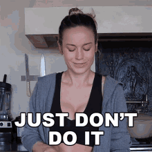 Just Dont Do It Brie Larson GIF - Just Dont Do It Brie Larson Dont Try It GIFs