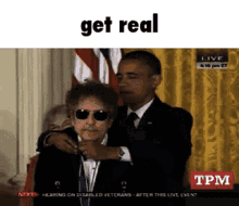 Get Real Bob Dylan GIF - Get Real Bob Dylan Obama GIFs
