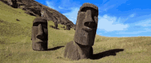 Easter Island Hiding GIF