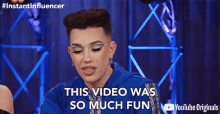 This Video Was So Much Fun James Charles GIF - This Video Was So Much Fun James Charles Instant Influencer GIFs