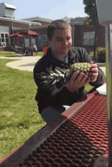 Pineapple Head How To Open A Coconut GIF